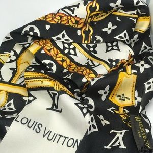 Louis Vuitton Black and Gold (Men’s) scarf